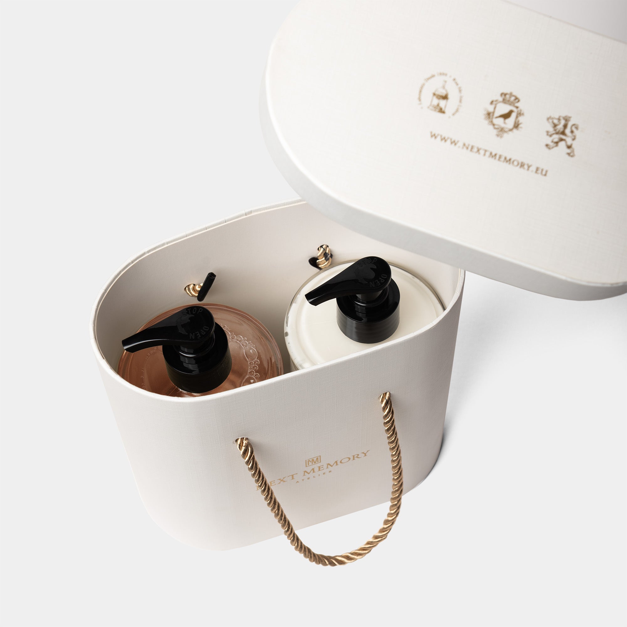 ruby flower body gift set opened top