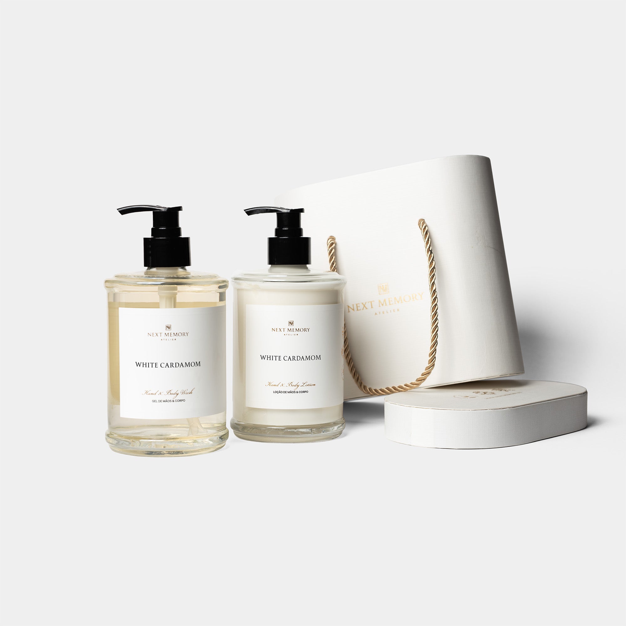 white cardamom body gift set