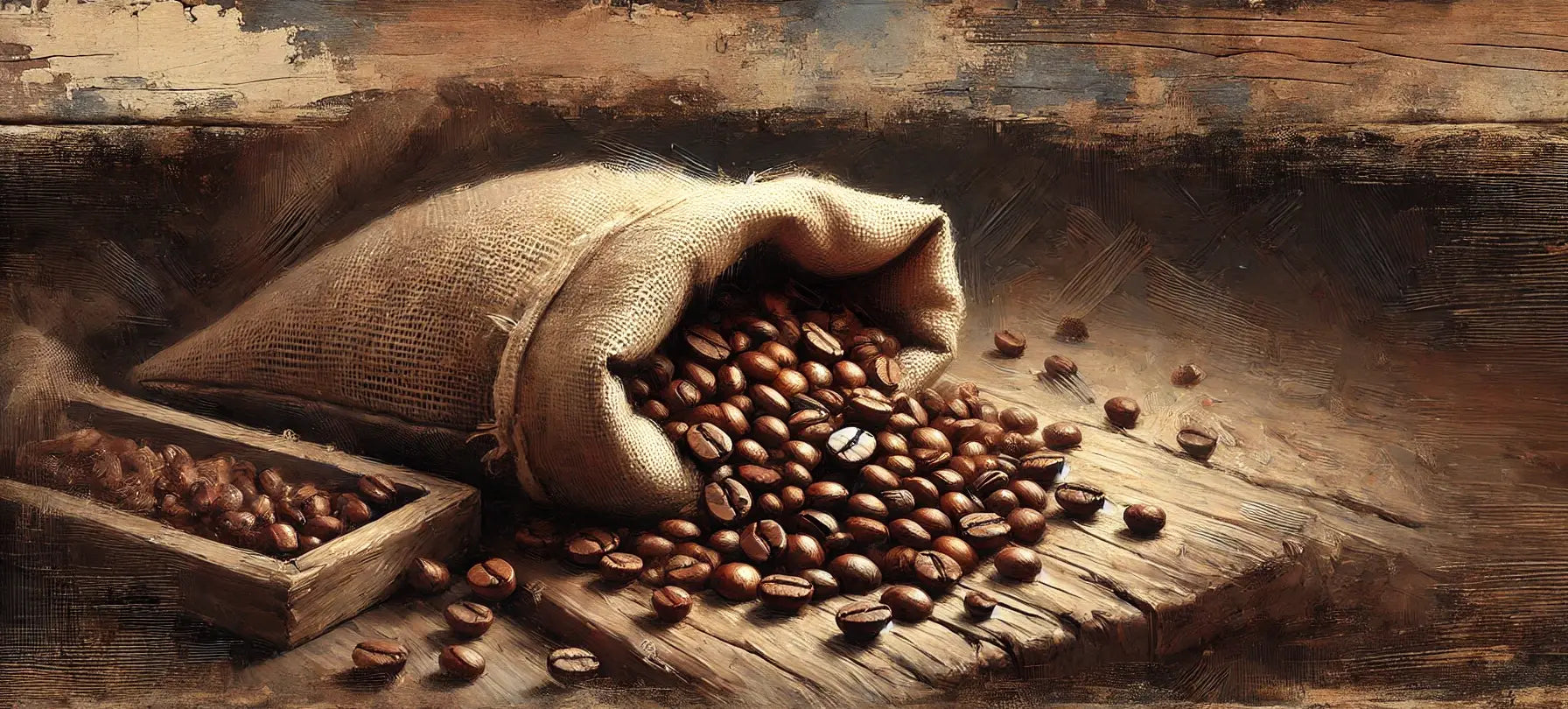 brown coffee storytelling banner