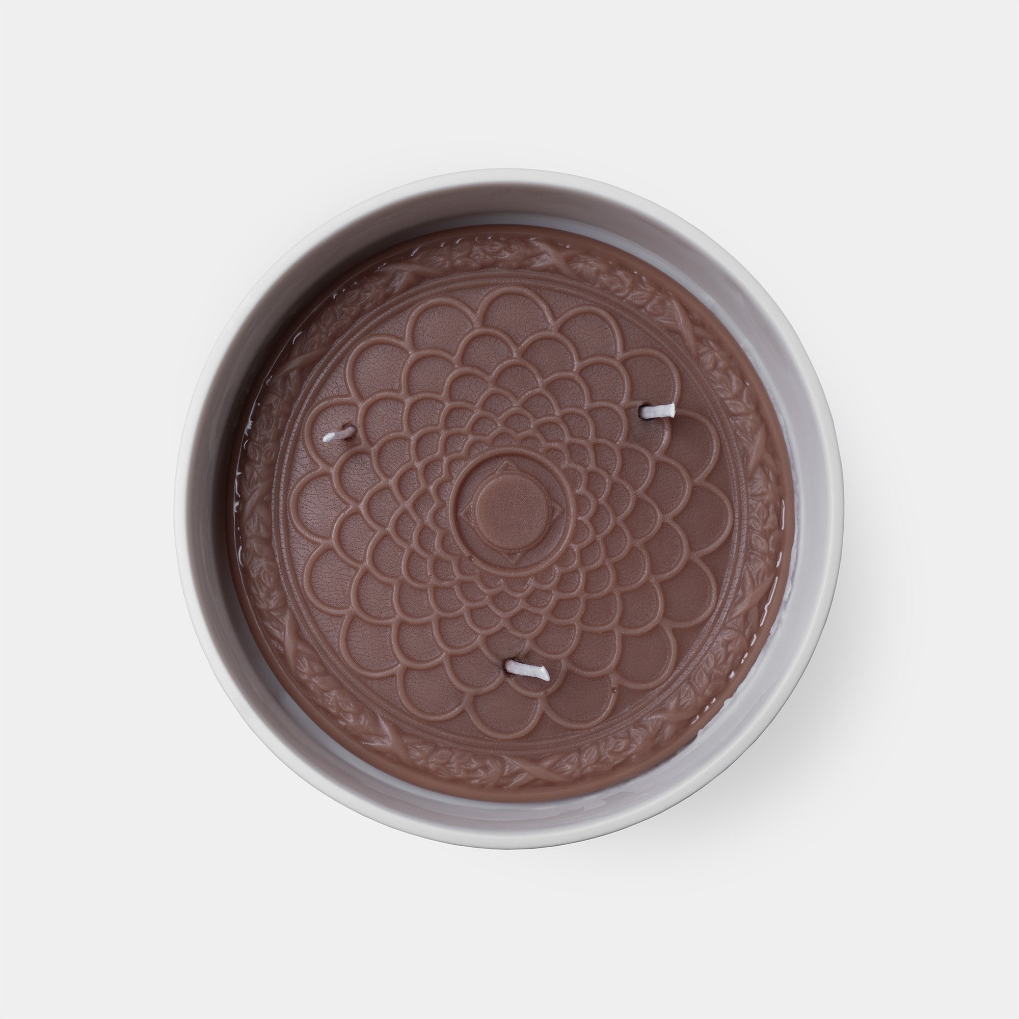 brown coffee over patchouli grand medallion top view