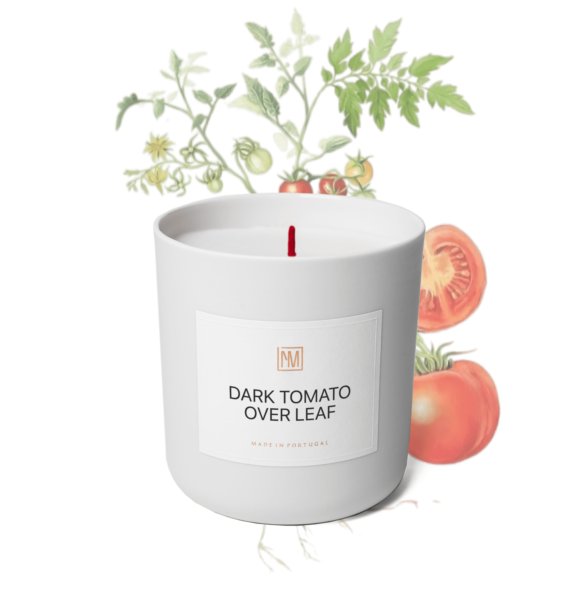 Dark Tomato over Leaf Scented Candle