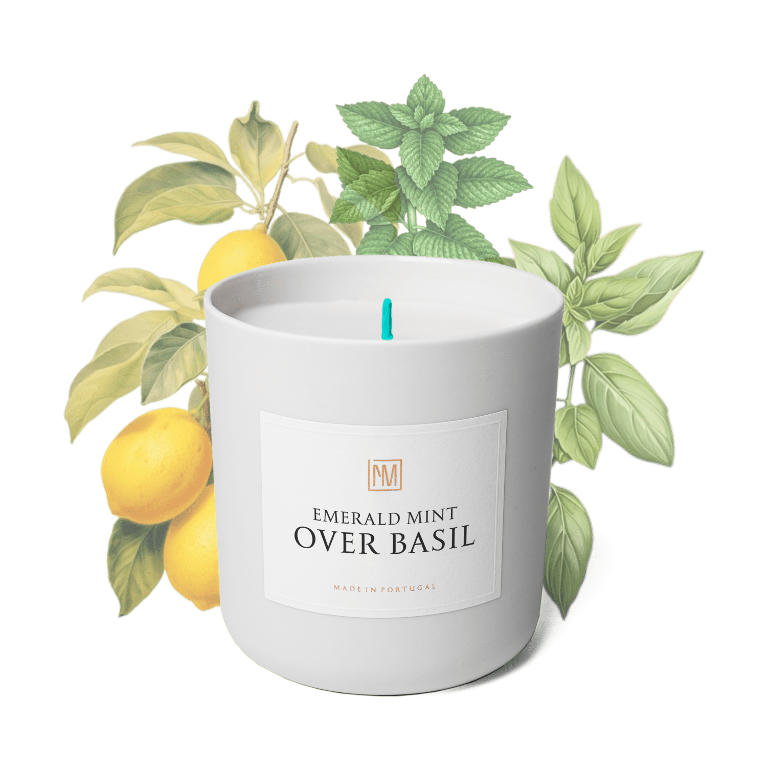Emerald Mint over Basil Scented Candle