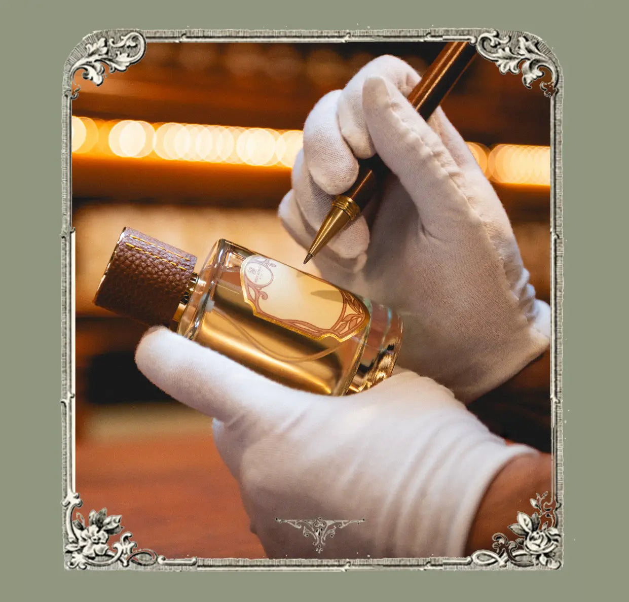 bespoke perfume labelling bottle