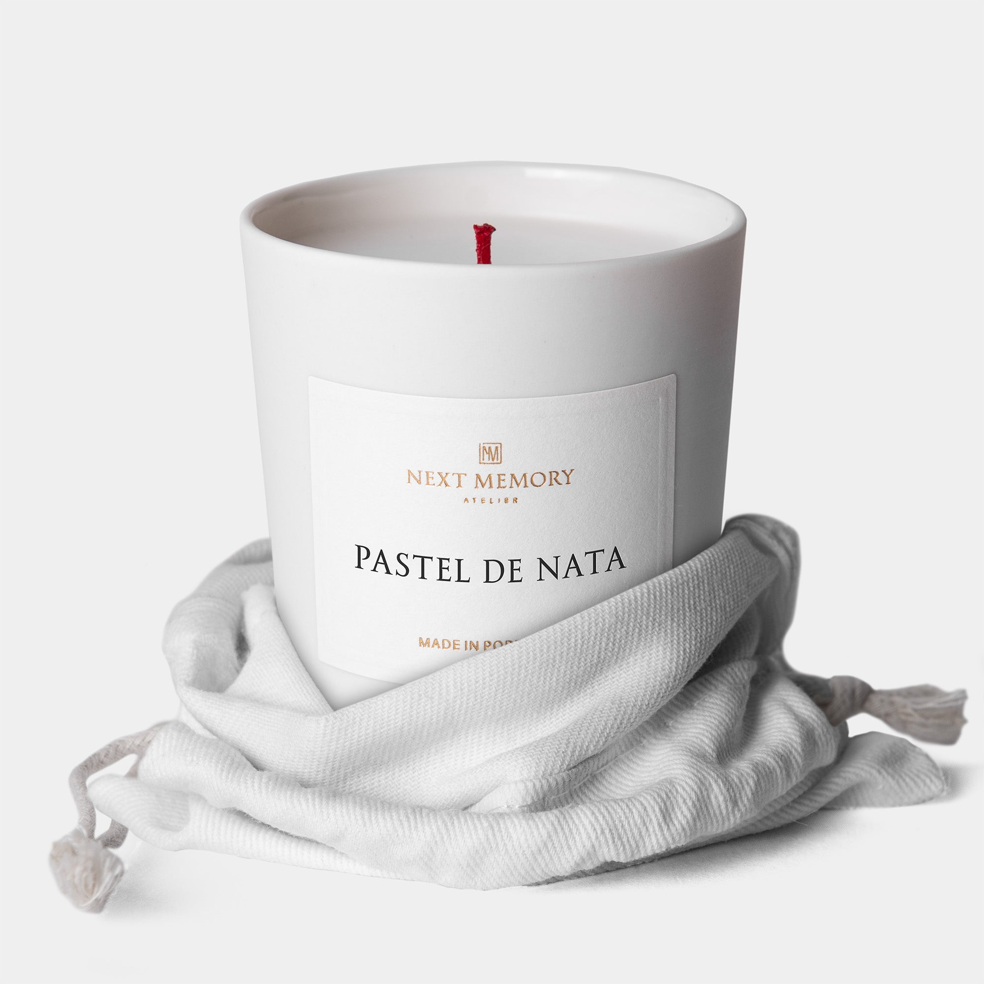 pastel de nata small candle in a bag
