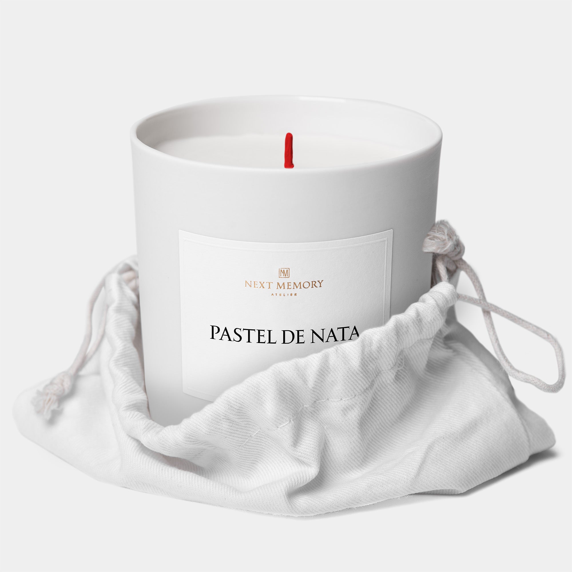 pastel de nata candle in a bag
