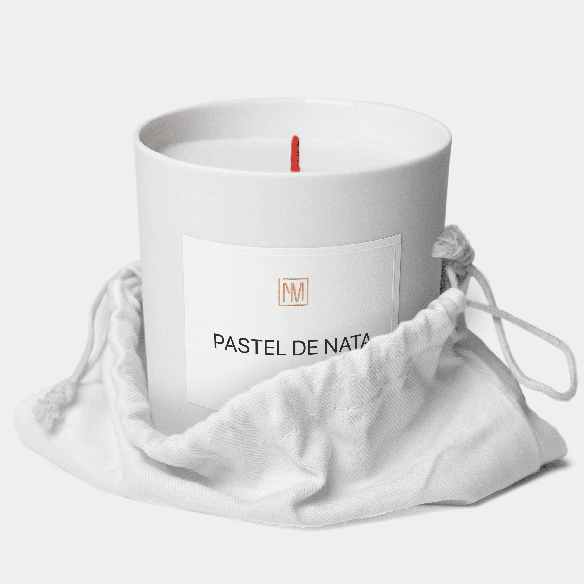 pastel de nata scented candle in a bag