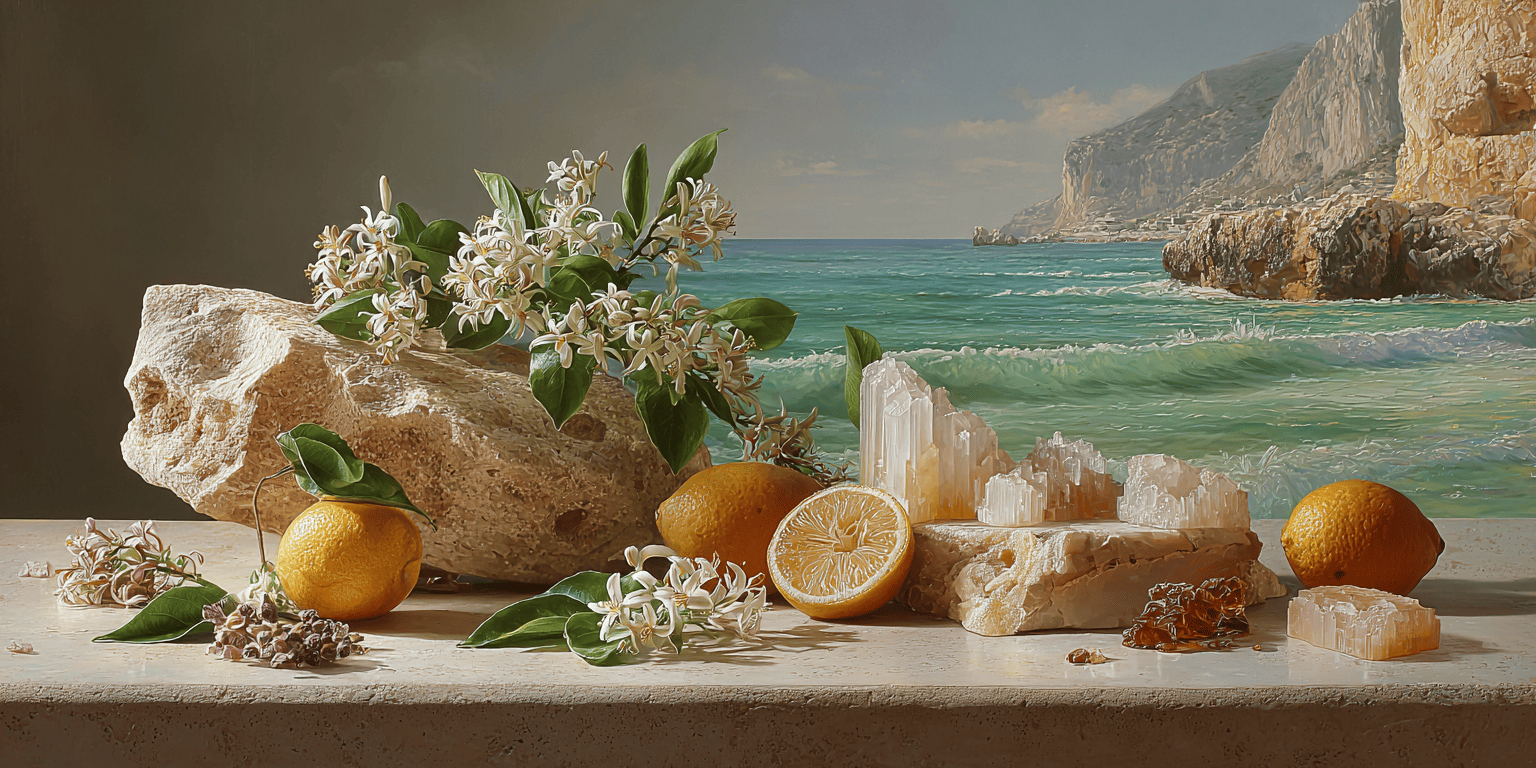 pink lemon over orange banner