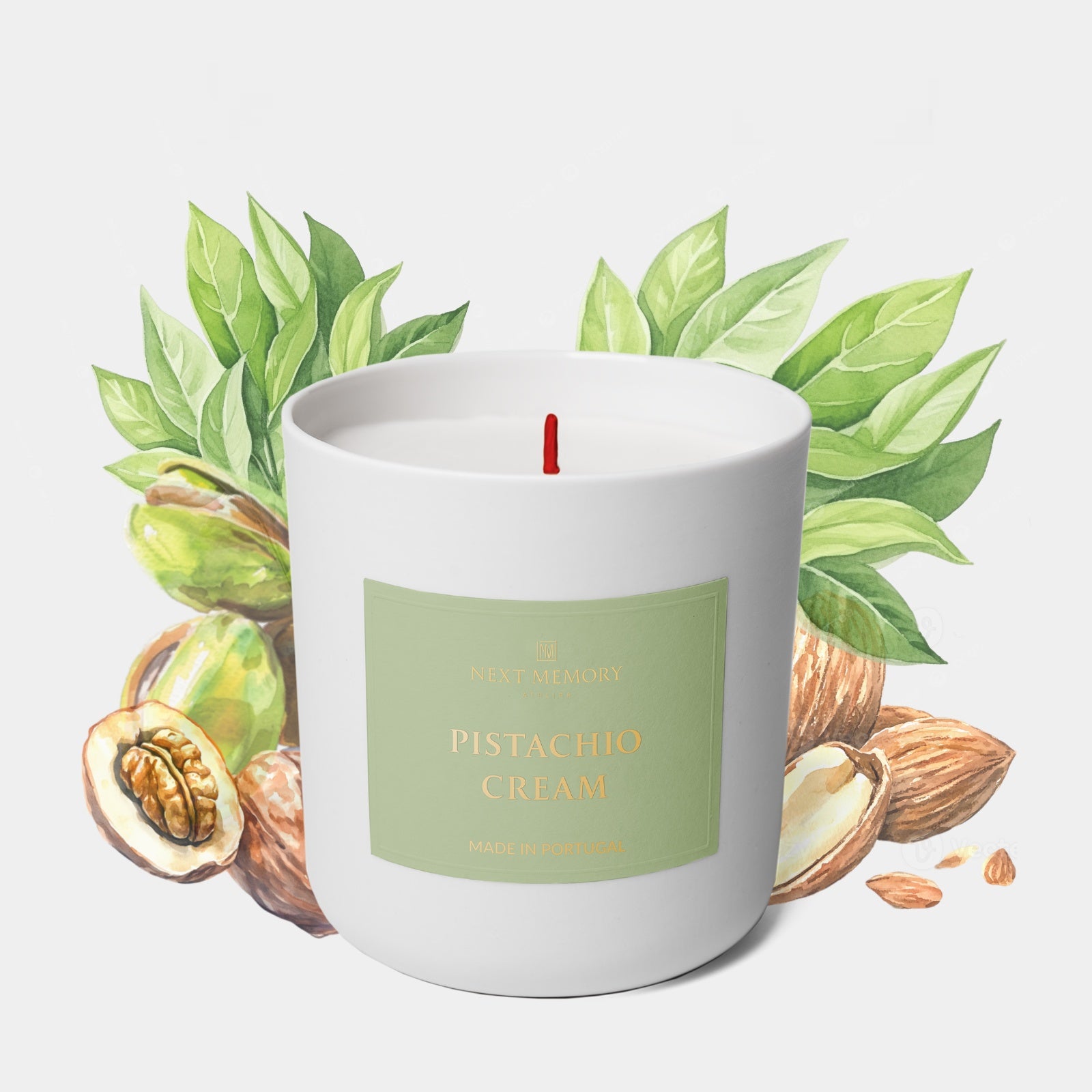 Pistachio_Cream_Scented_Candle_Front_with_Ingredients