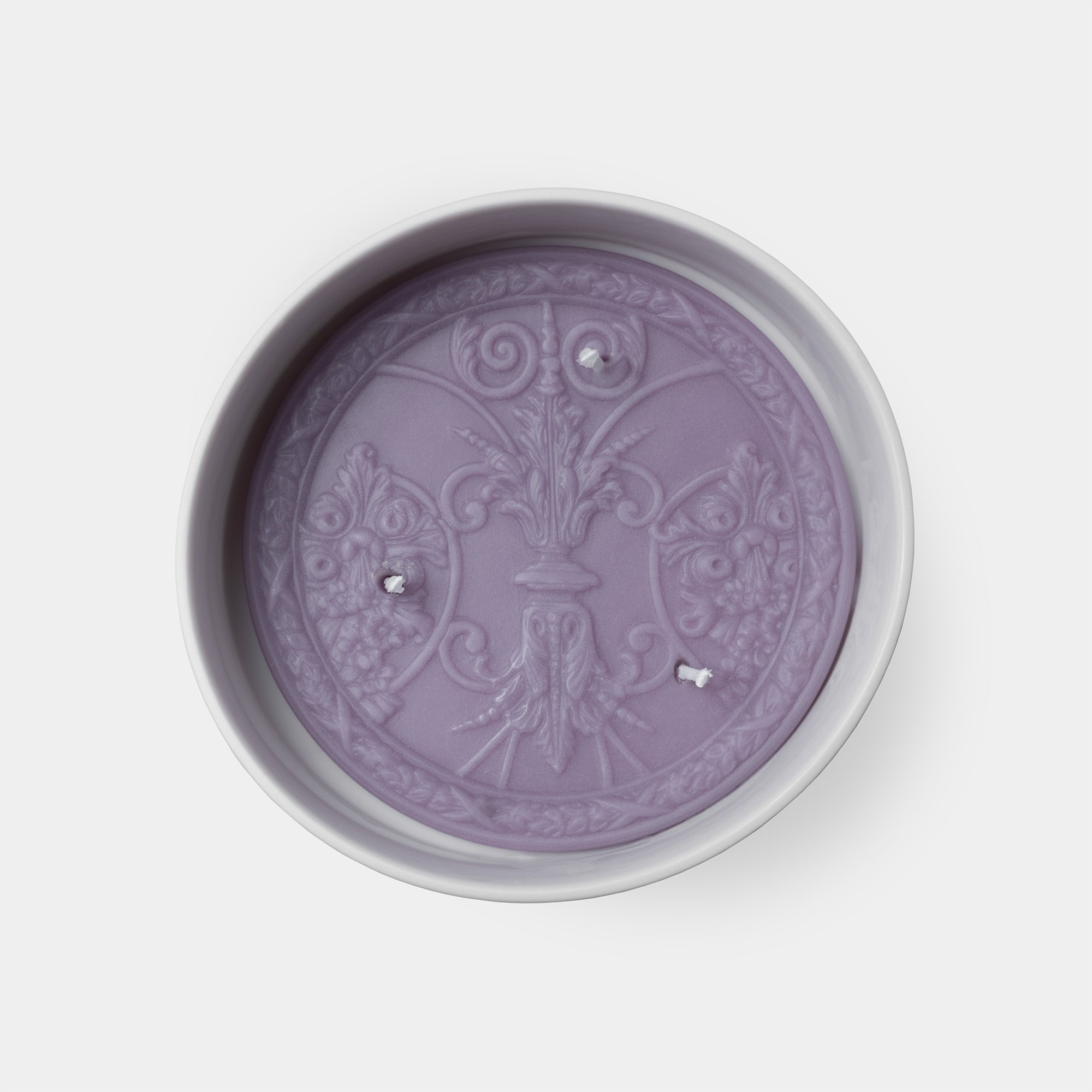 purple fig over wood grand medallion top view