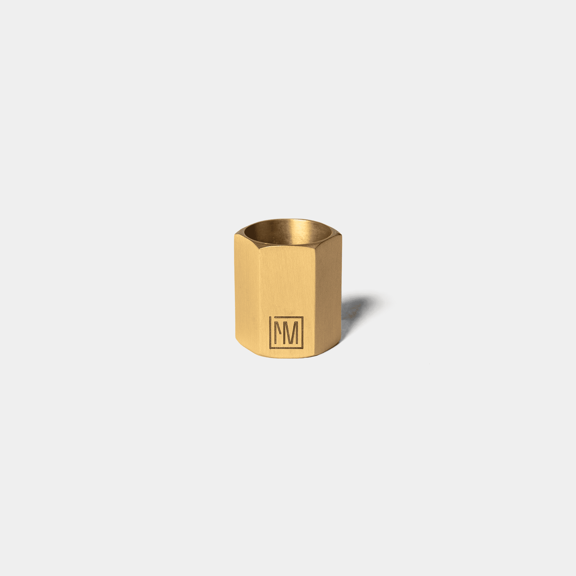 The_Brass_Hexagon_Candle_Holder_Small