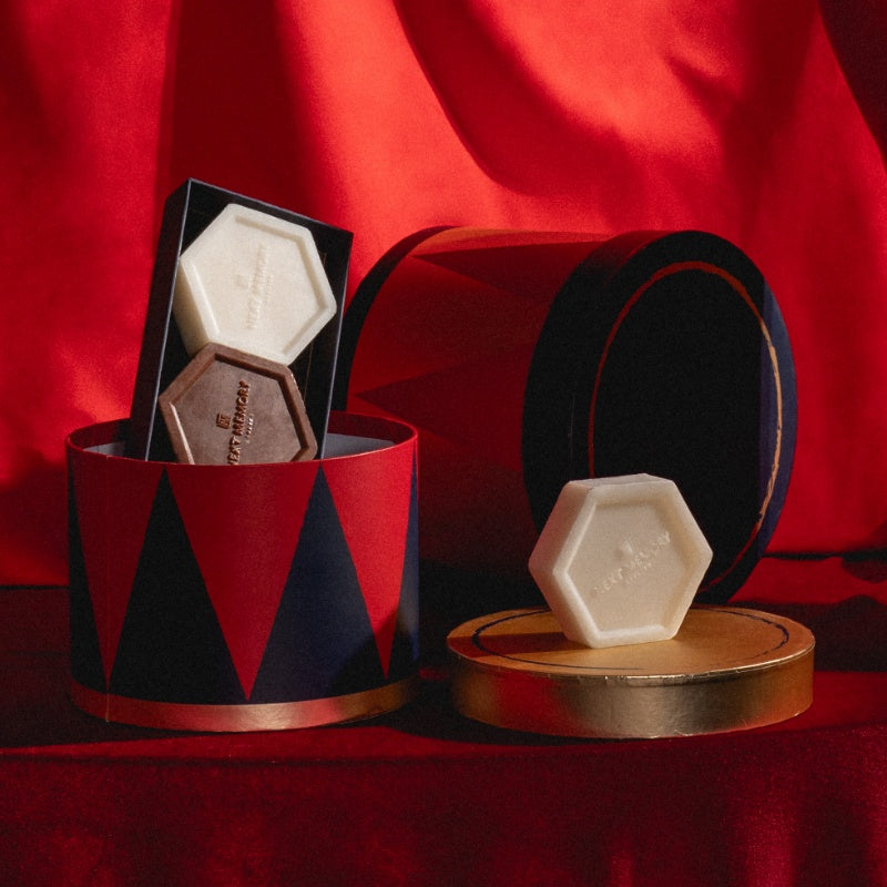 El trío de jabones hexagonales