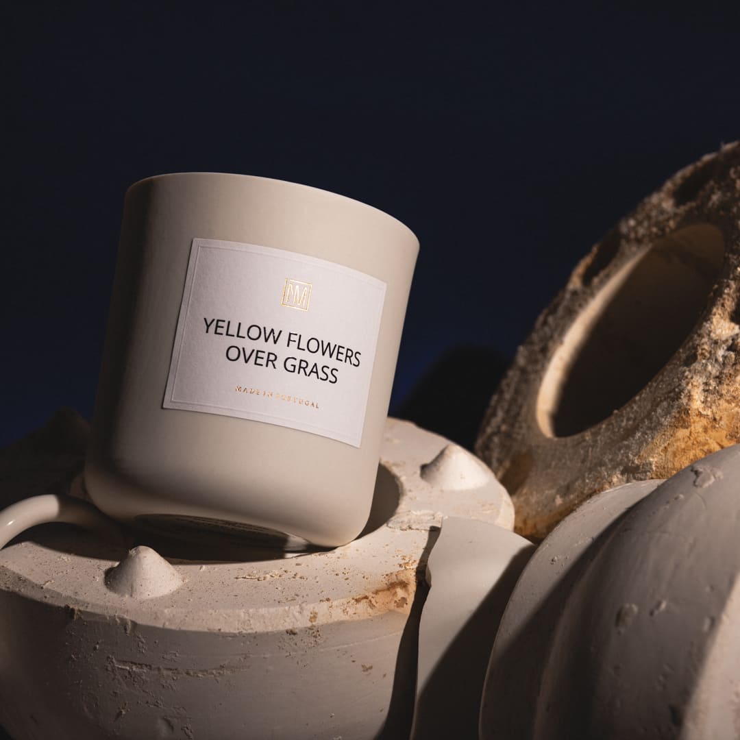 yellow flowers over grass