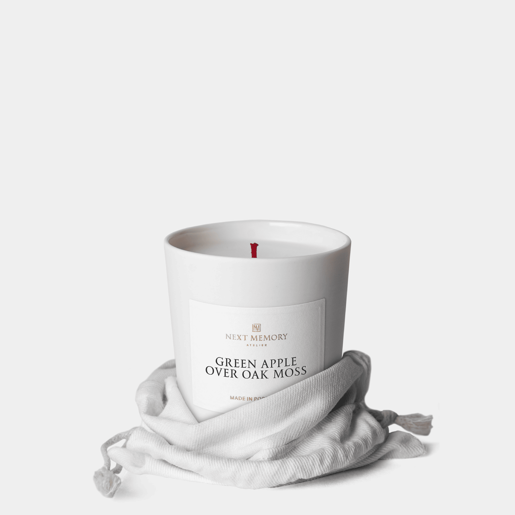 Green Apple over Oak Moss Vela Perfumada Pequena