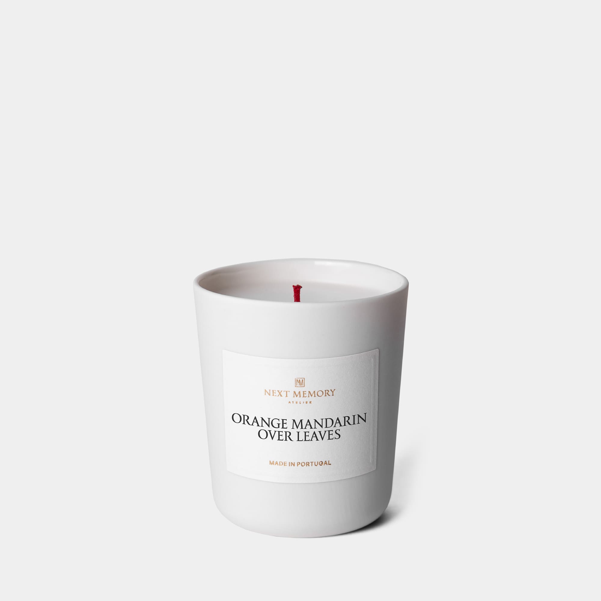 Orange Mandarin over Leaves Small Scented Candle