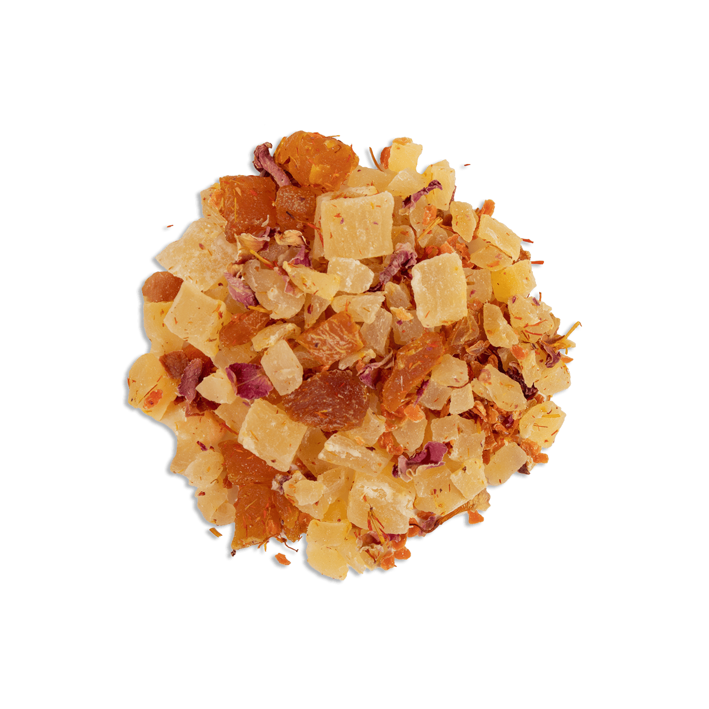 187 the essnece tea blend ingredients of Mango, Pineapple, Carrot, Apricot, Rose Petals, Safflower