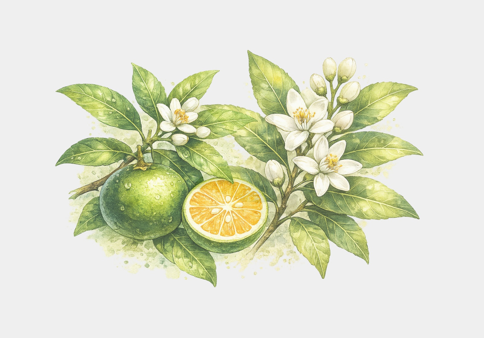 orange mandarin art