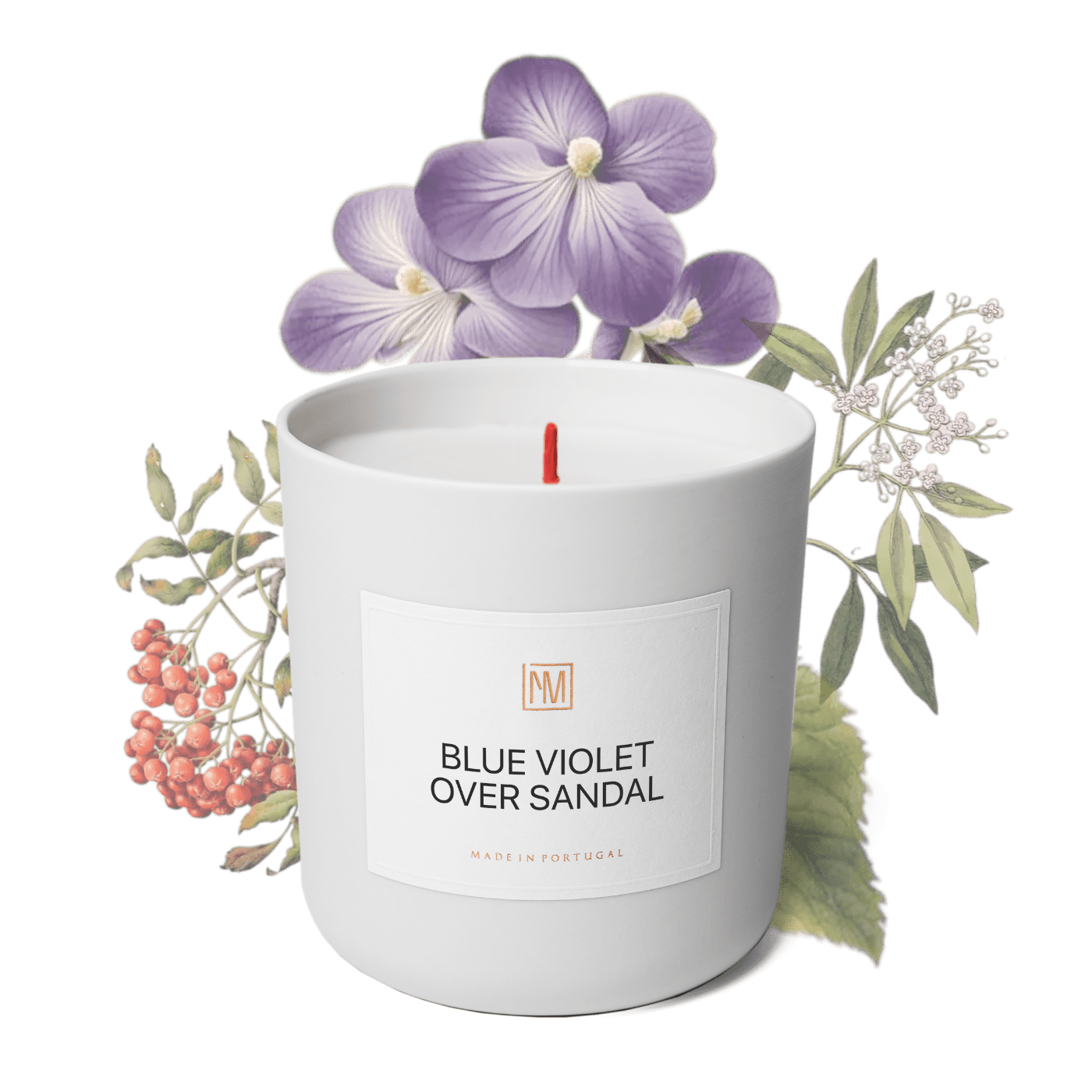 Blue Violet over Sandal Scented Candle - NEXT MEMORY__Fruity