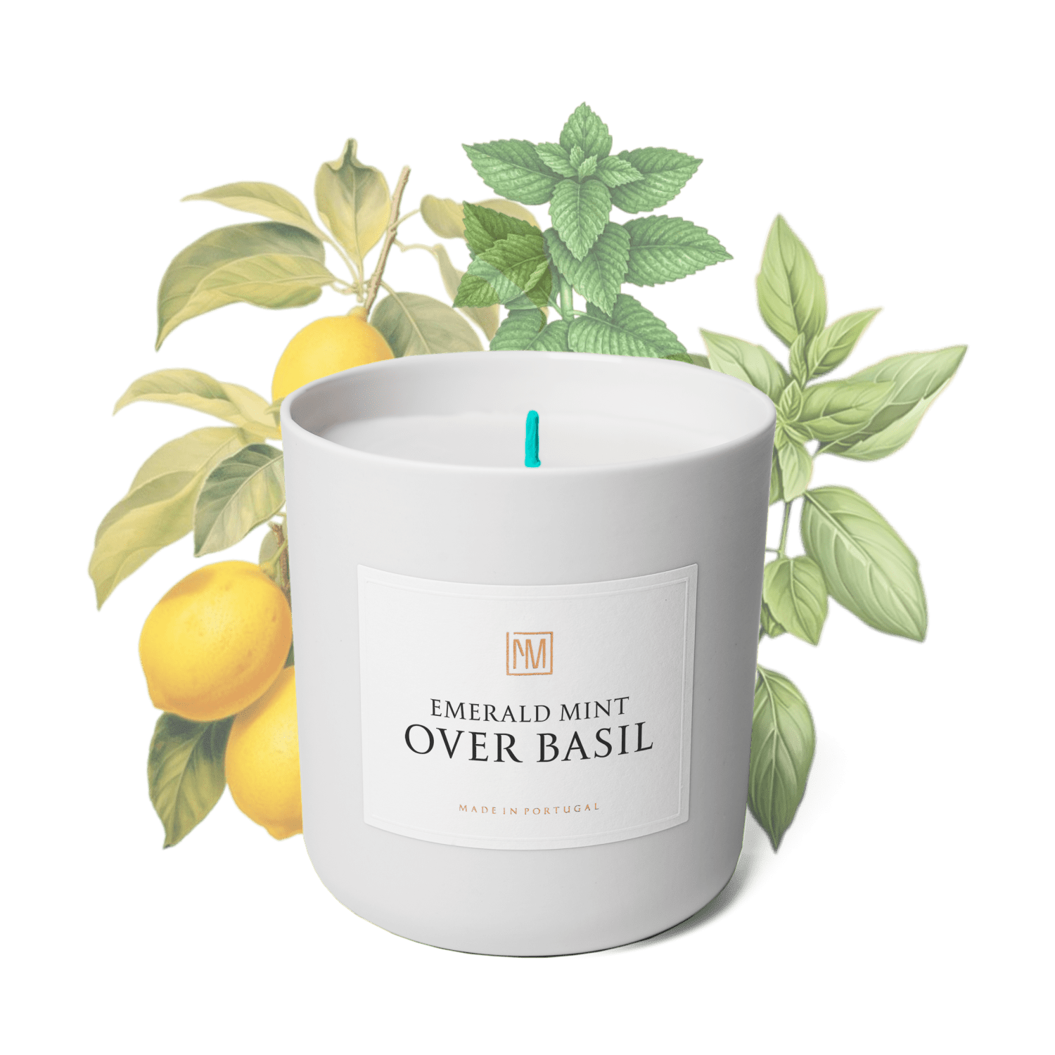 Emerald Mint over Basil Scented Candle - NEXT MEMORY__Aromatic