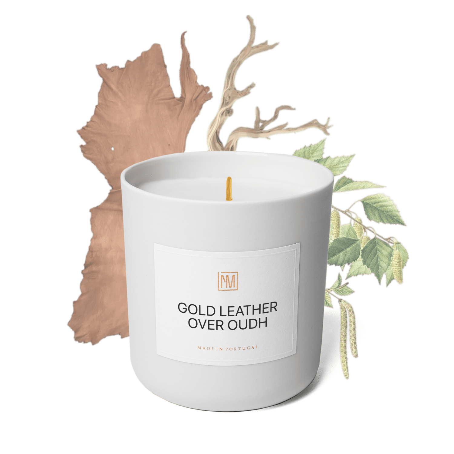 Gold Leather over Oudh Scented Candle - NEXT MEMORY__Oriental