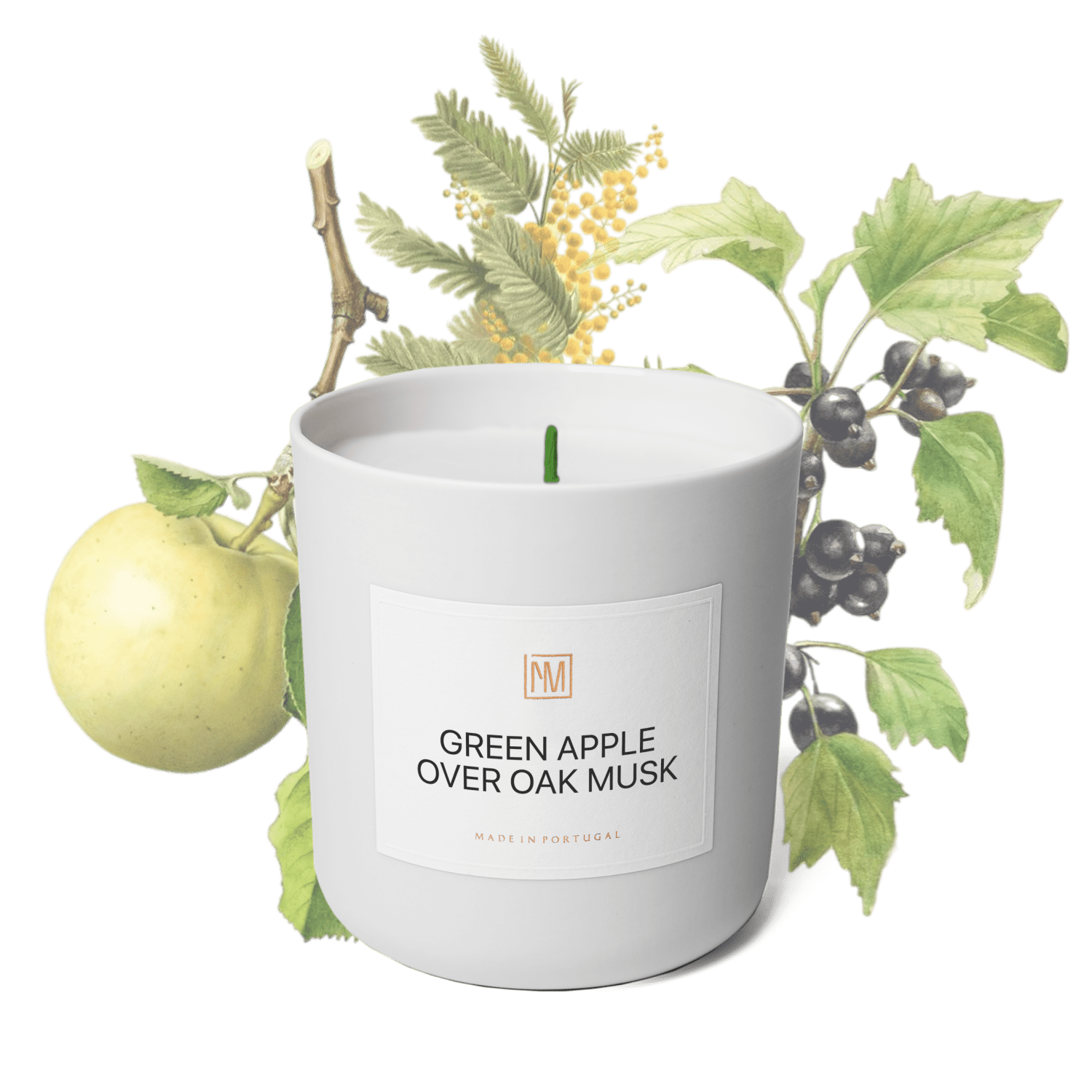 Green Apple over Oak Moss Scented Candle - NEXT MEMORY__Fruity