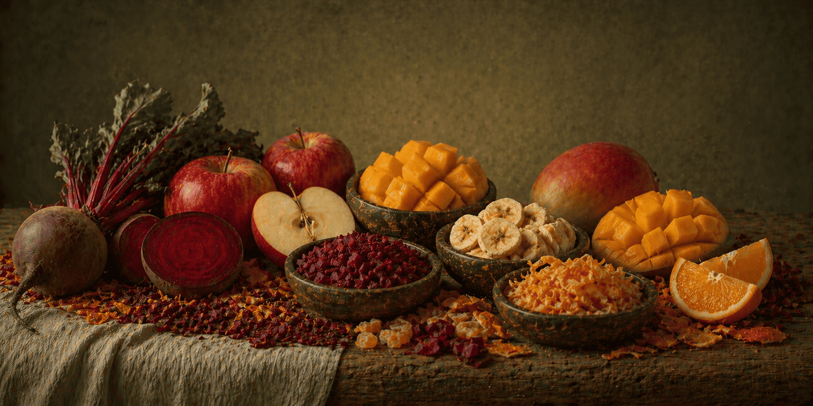potion nr2 storytelling banner with Beetroot, Apple, Orange Peel, Mango, Banana, Natural Flavour