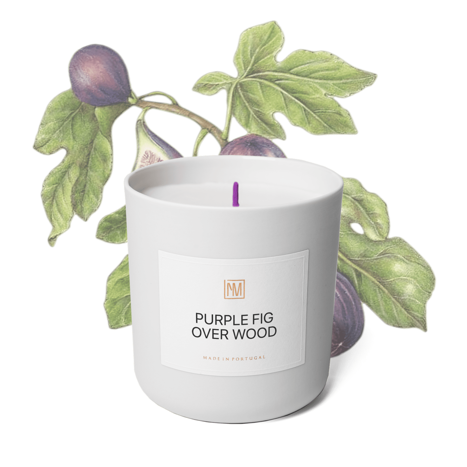 Purple Fig over Wood Scented Candle - NEXT MEMORY__Fruity