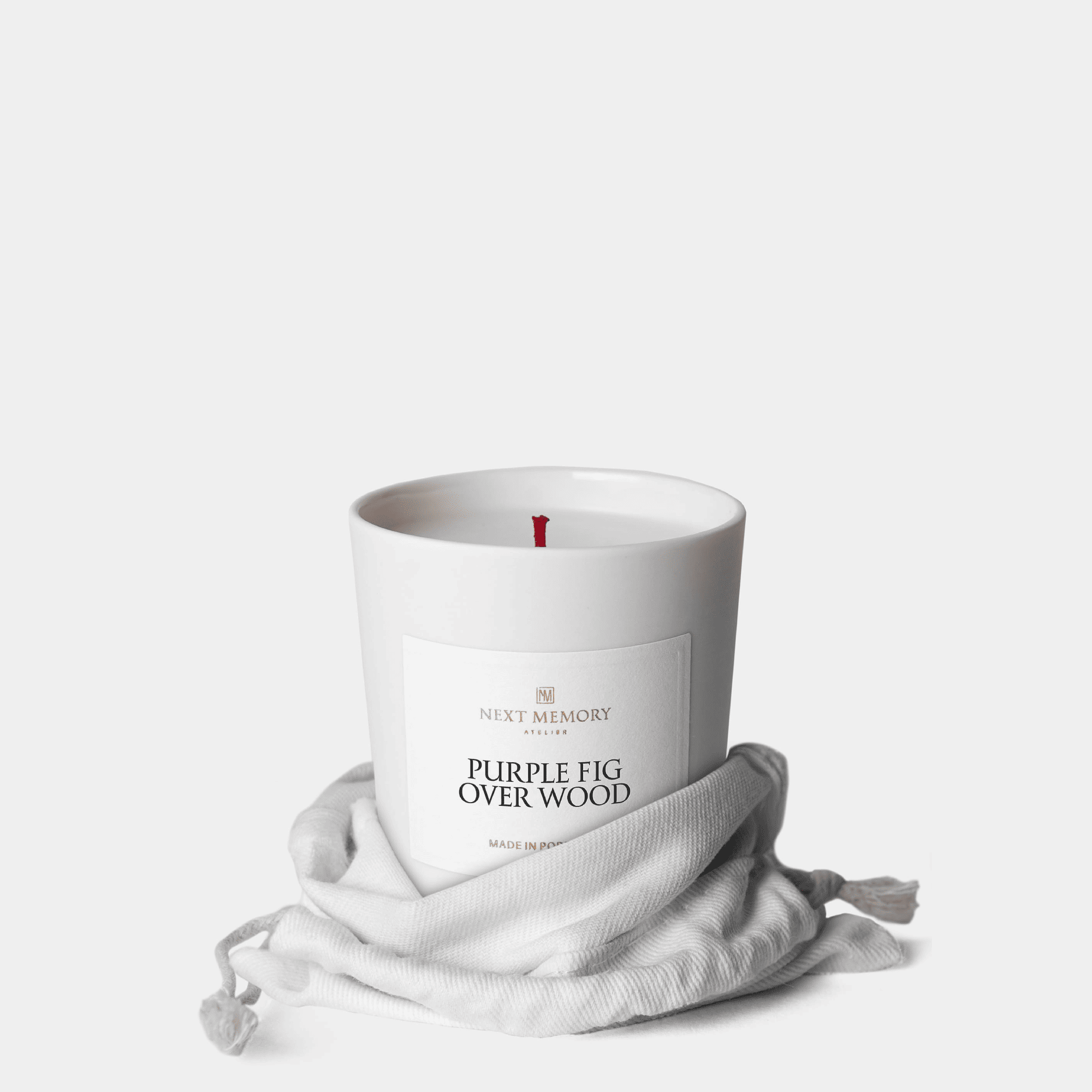 Purple Fig Over Wood Scented Candle